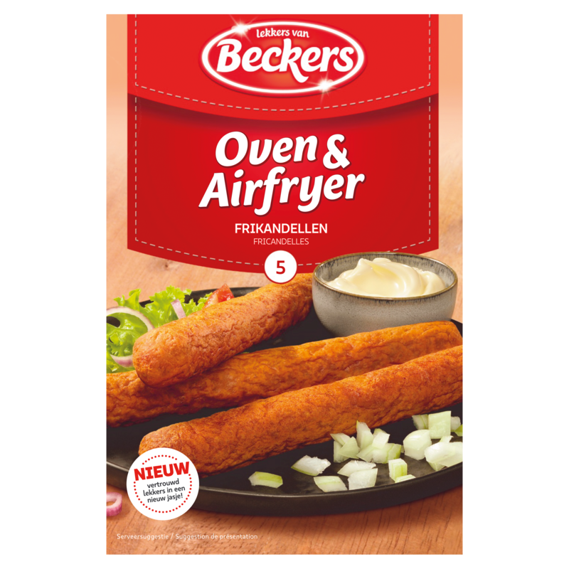 Beckers Oven & Airfryer Frikandellen 5 x 70 g