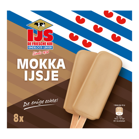 De Friesche Koe Mokka ijsje