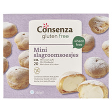 Consenza Mini Slagroomsoesjes  Glutenvrij