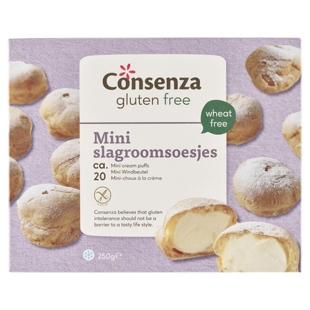 Consenza Mini Slagroomsoesjes Glutenvrij