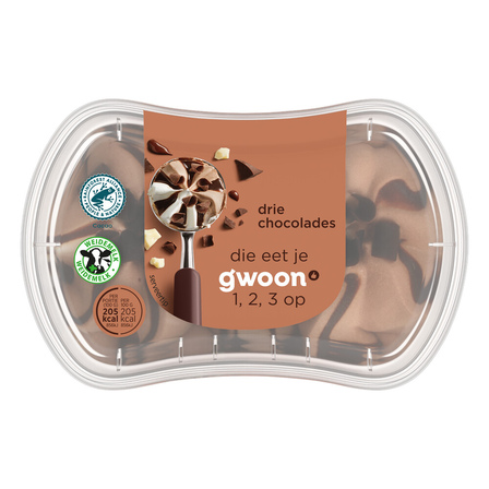 g'woon Duo Chocolade 100 g