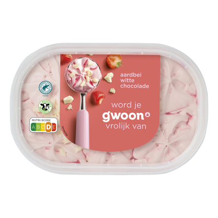 g'woon Aardbei Witte Chocolade