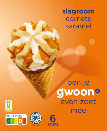 g'woon Karamel Slagroom Cornets