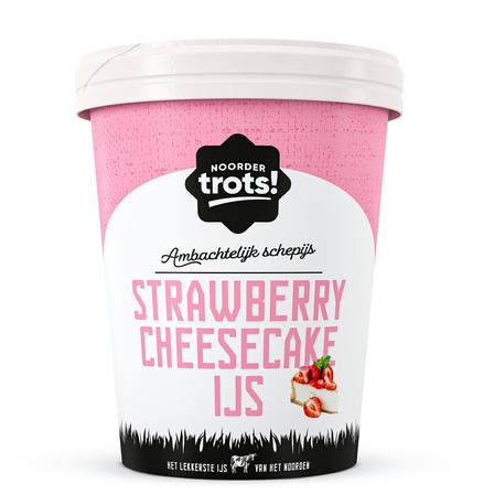 Noordertrots strawberry cheesecake ijs