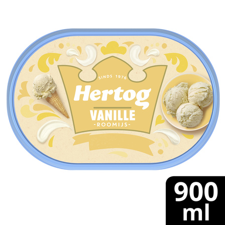 Hertog Vanille Roomijs 900 ml