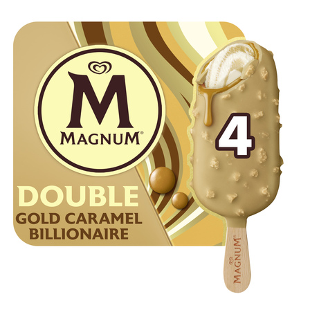 Magnum IJs Double Gold Caramel Billionaire 4 x 85 ml