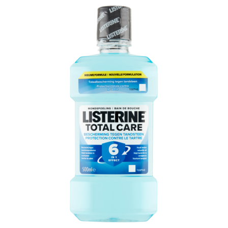 Listerine Total Care 6 in 1 Effect Mondspoeling Bescherming Tegen Tandsteen 500 ml