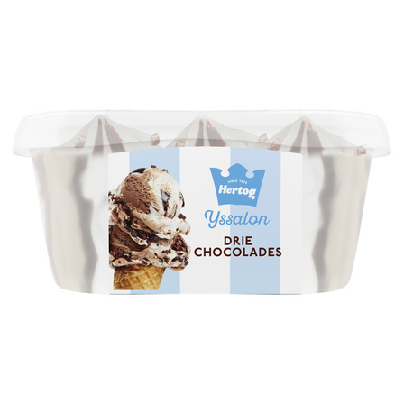 Hertog Mini IJssalon Drie Chocolades