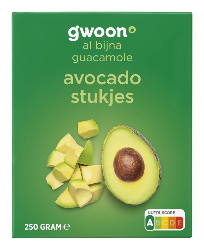 G'woon avocado stukjes 250gr