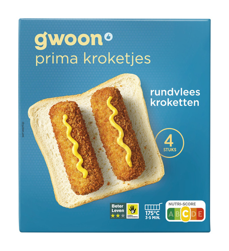 g'woon Rundvlees Kroketten 4 x 70 g