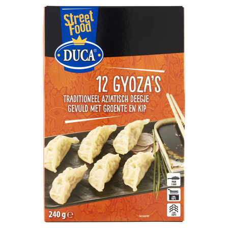 Duca Gyoza's kip met groente