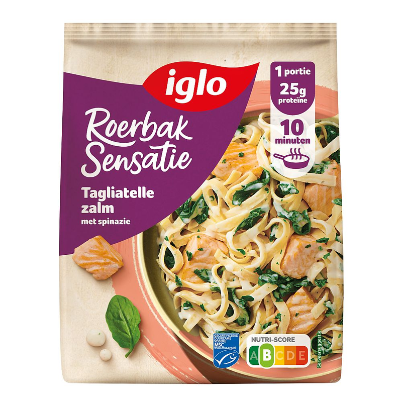 Iglo Roerbak sensatie tagliatelle zalm