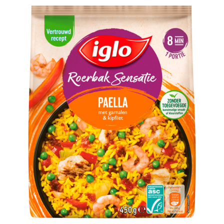 Iglo Roerbak Sensatie Paella 450 g