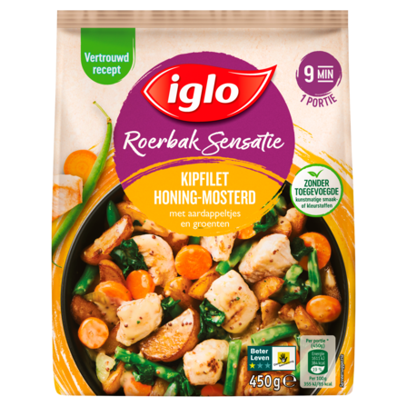 Iglo Roerbak Sensatie Kipfilet Honing-Mosterd