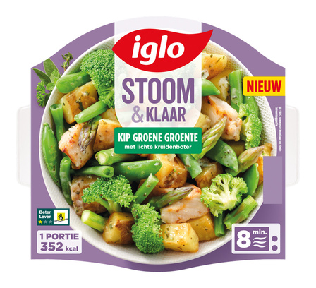 Iglo Stoom & Klaar Kip met groene groenten