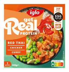 Iglo Get Real Proteïn Red Thai Chicken curry