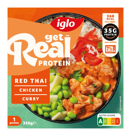 Iglo Get Real Proteïn Red Thai Chicken curry