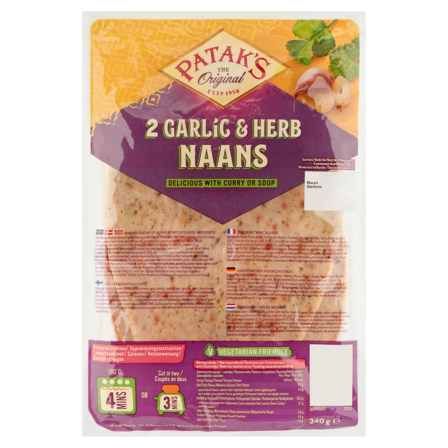 Patak's Naan Garlic Koriander 240 g