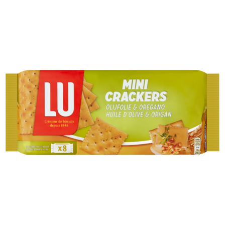 LU Mini Crackers Olijfolie & Oregano 8 Pakjes 250 g