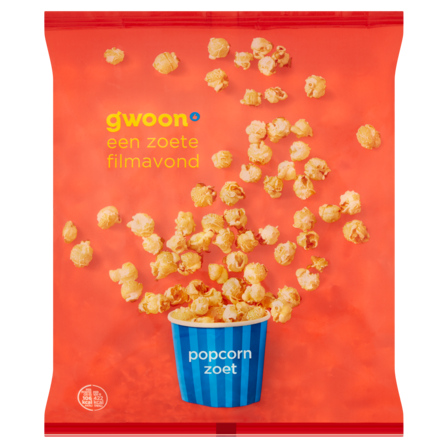 G'woon Popcorn Zoet 175 g