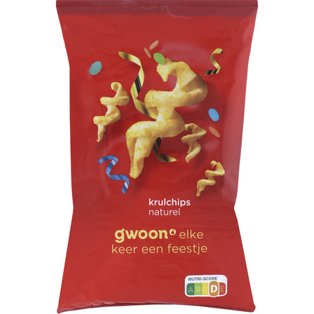 g'woon Krulchips Naturel