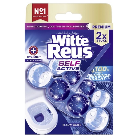 Witte Reus self active hygiene blauw water 2x