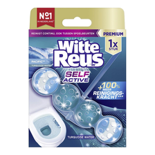 Witte Reus self active turquoise water