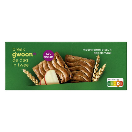 g'woon Meergranen Biscuit Appel