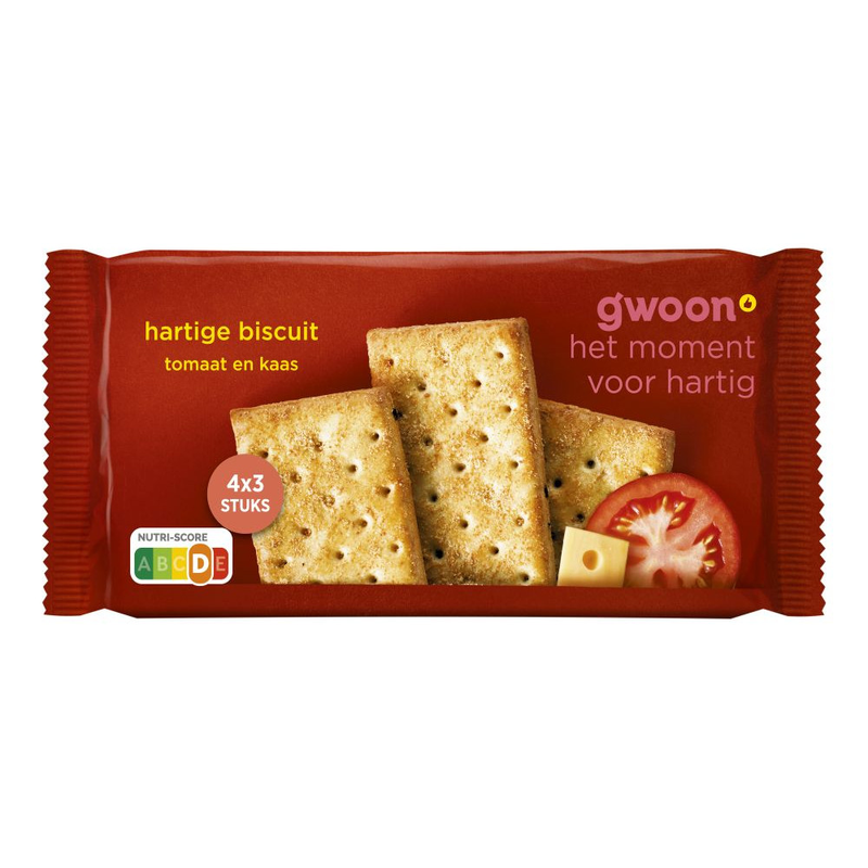 G'woon hartige biscuit kaas