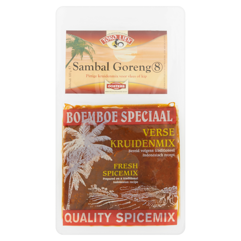 Toko Lien Boemboe Speciaal Verse Kruidenmix Sambal Goreng 8 100 g