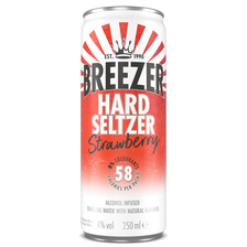 Breezer hard seltzer aardbei