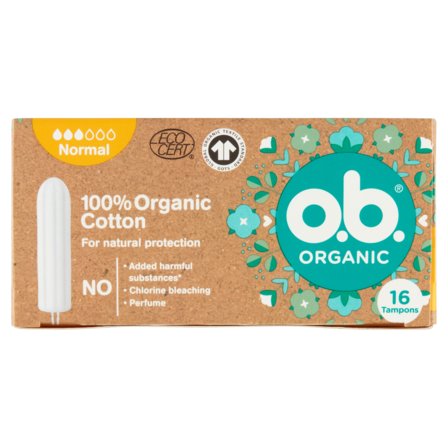 O.B. Organic Normal Tampons 16 Stuks