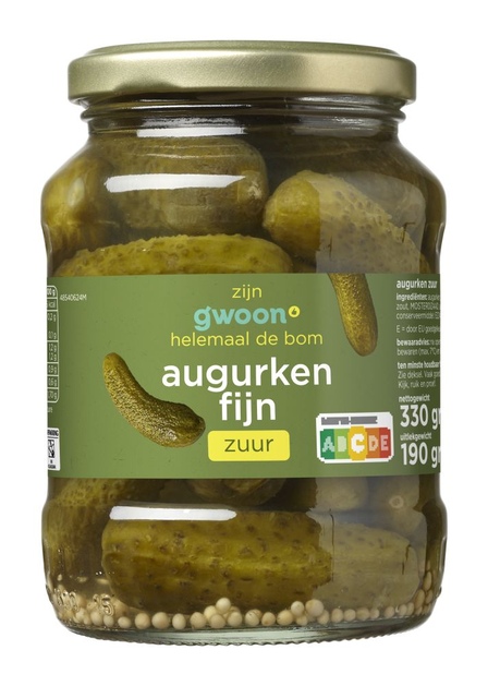g'woon Zure Augurken Fijn