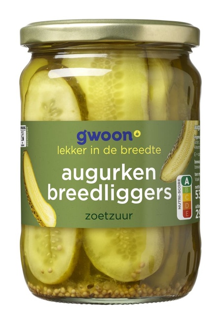 g'woon Zoetzure Augurken Breedliggers