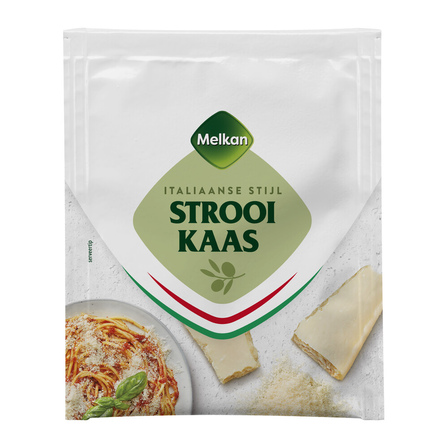 Melkan Italiaanse stijl geraspte en gedroogde kaas