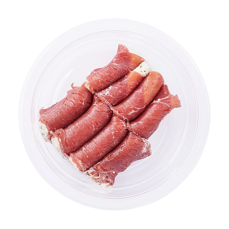 Carpacciorolletjes met pestoroomkaas
