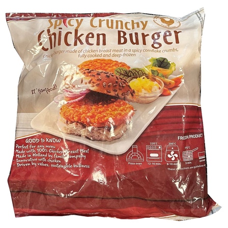 Elburg Foods chrunchy chicken burger