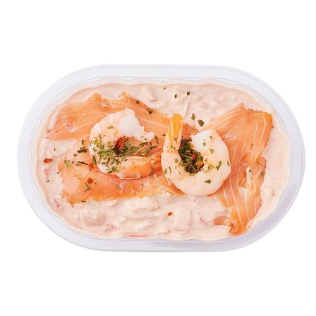 Krabsalade schoteltje