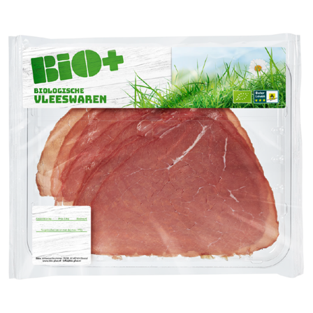 Bio+ Biologische Vleeswaren Runderrookvlees