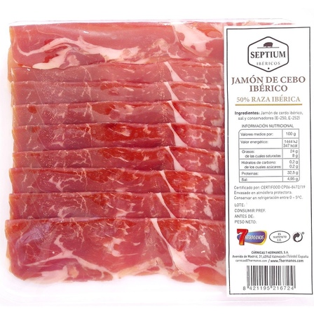 Cebo Iberico ham gesneden