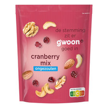 g'woon Cranberrymix Ongezouten 200 g