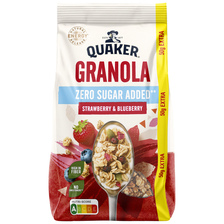 Quaker Granola zero sugar added strawberry