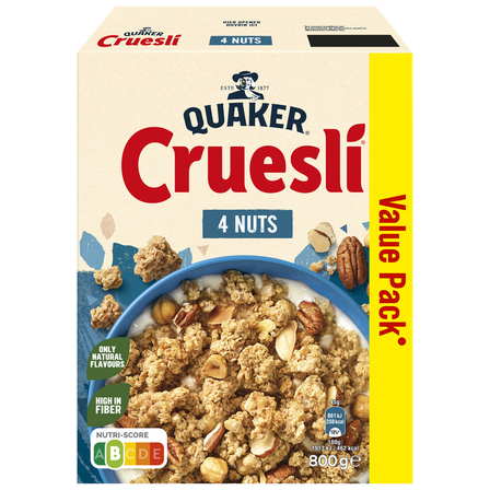 Quaker Cruesli Aardbei & Perzik 4 Noten