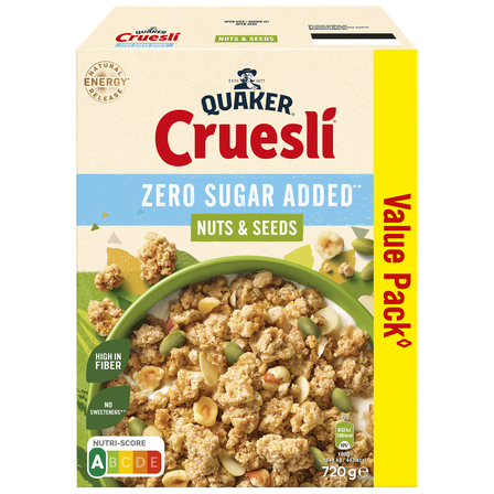 Quaker noten en zaden geen suiker toegevoegd