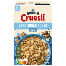 Quaker Cruesli Zero sugar Added noten