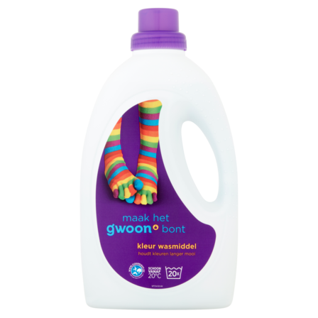 g'woon Kleur Wasmiddel 1100 ml 20 Wasbeurten