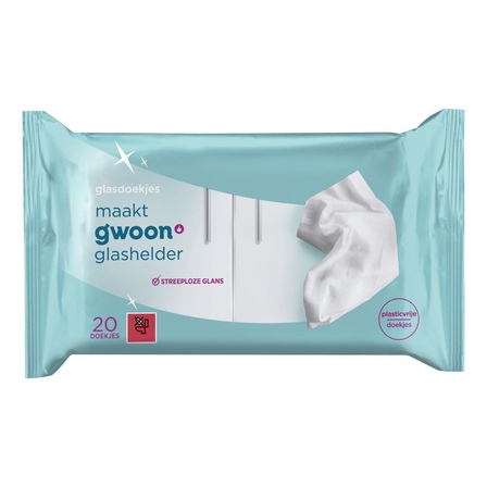 g'woon glasreinigingsdoekjes