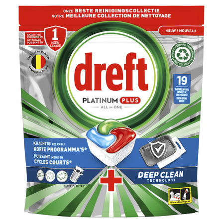 Dreft All in One Platinum  Deep Clean Fresh Herbal Breeze