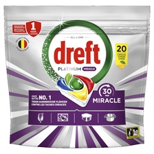 Dreft Platinum Miracle All In One, 30 minuten, citroen