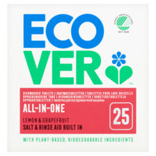 Ecover All-in-One Lemon & Grapefruit 25 Vaatwastabletten 0,5 kg